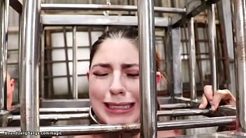 Gang fuck-a-thon with a confined babe in a straightjacket